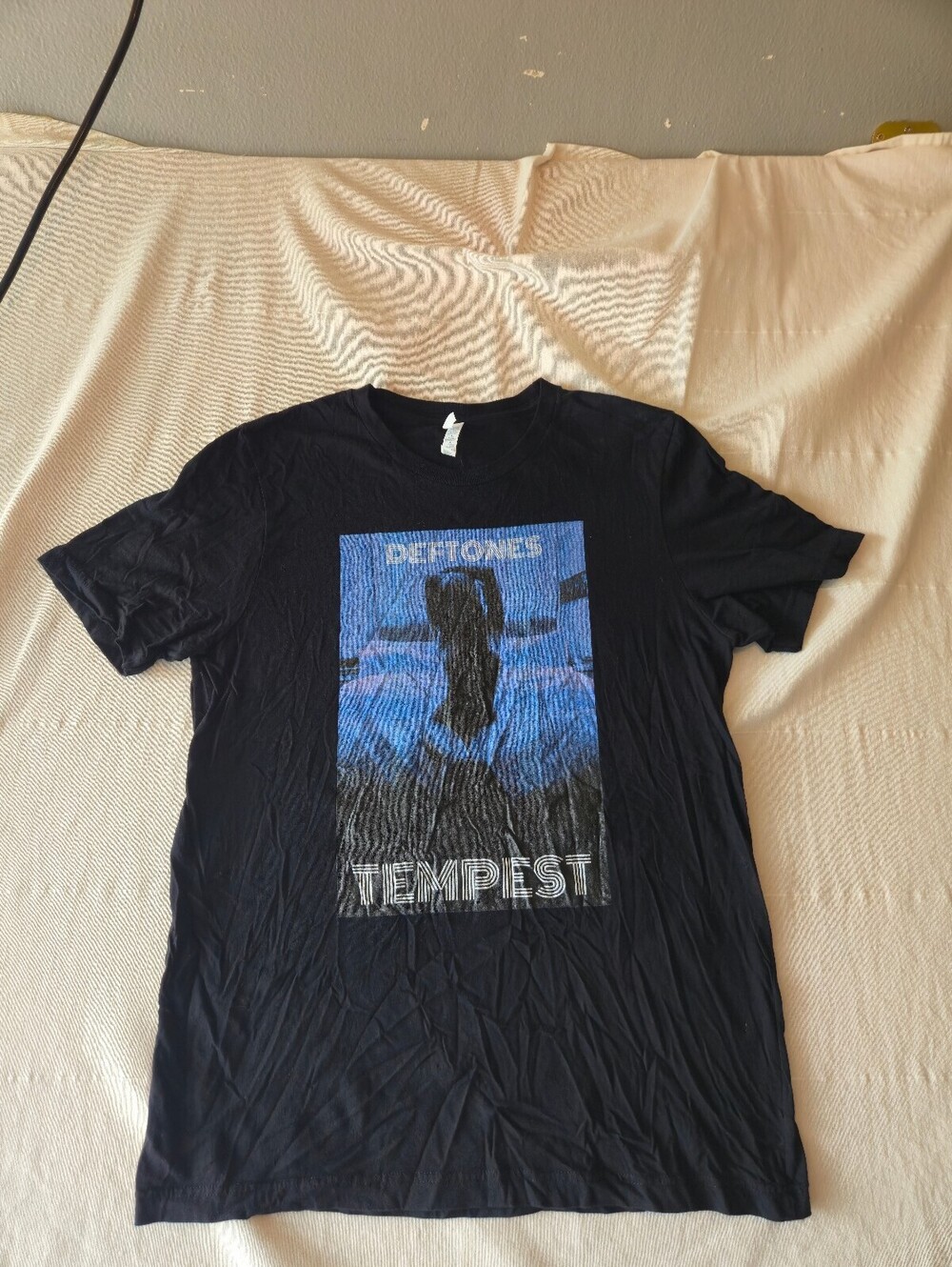 Deftones Tempest Band T-Shirt Black Large Cotton